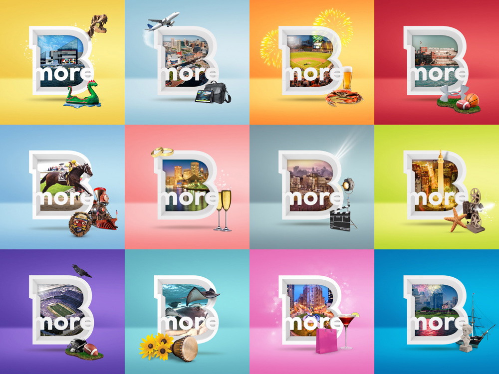 巴爾的摩旅游城市品牌VI形象設計平面廣告設計5