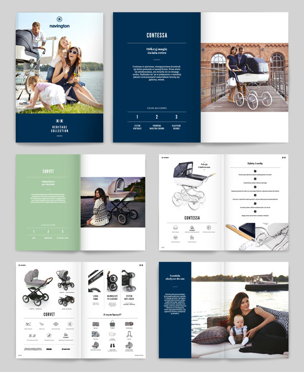 Navington嬰兒推車童車標志設計品牌形象設計3-宣傳冊設計