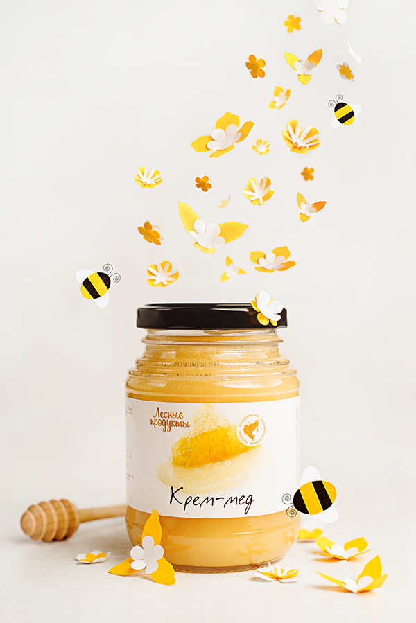 Paper honey 天然蜂蜜包裝設(shè)計海報設(shè)計5