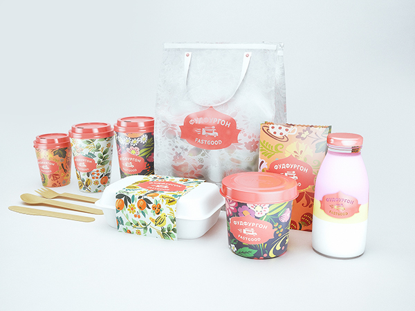 FoodFurgon 奶茶速飲餐車品牌形象設計VI設計2