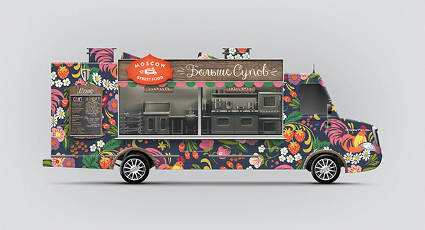 FoodFurgon 奶茶速飲餐車品牌形象設計VI設計10