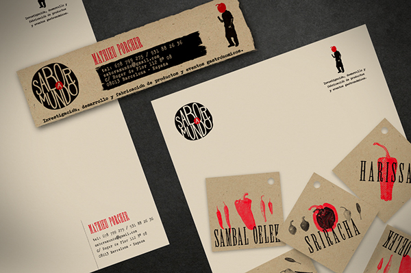 SABOR A MUNDO餐廳品牌形象設計3