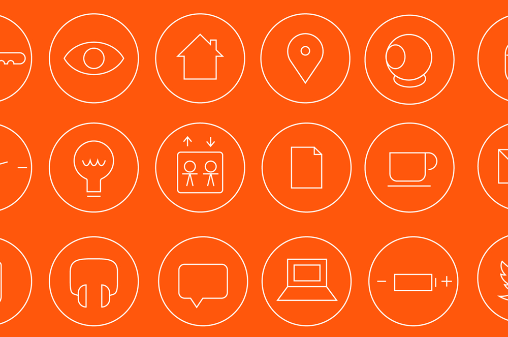 Myfox我的狐貍家庭安全消費電子品牌標志設計3