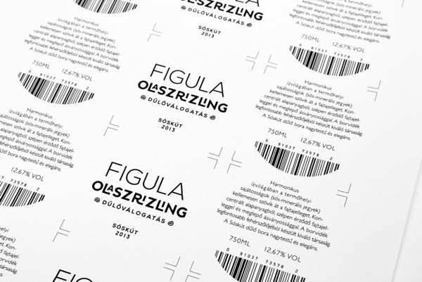 Figula 葡萄酒葡萄藤黑色線條包裝設計-上海包裝設計公司設計欣賞10