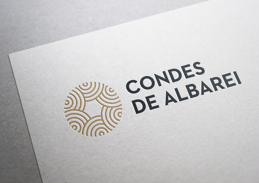Condes de Albarei 葡萄酒莊logo設(shè)計1
