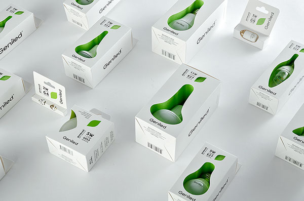 Geniled LED燈泡環(huán)保包裝設(shè)計-上海包裝設(shè)計公司包裝佳作8