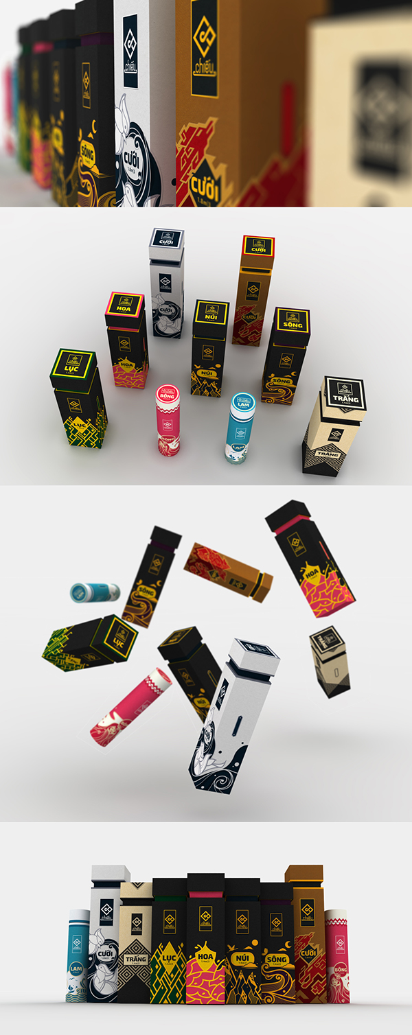 越南CHI?U涼席禮品裝標志與包裝設計10