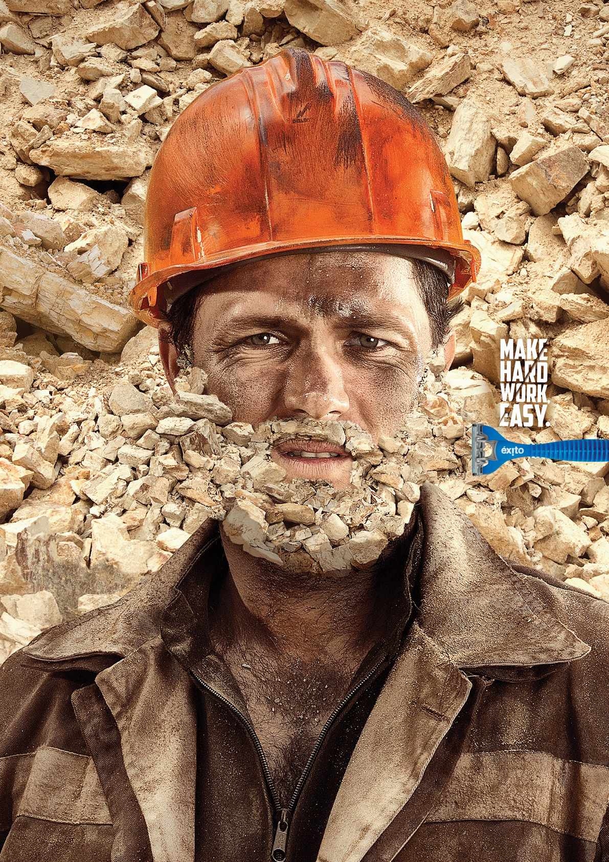 éxito 剃須刀平面廣告創意設計-上海廣告設計公司分享2