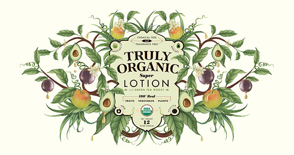 abels 混合有機護膚品植物插圖包裝設計-上海包裝設計公司設計分享3