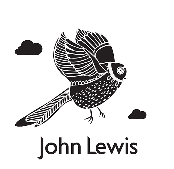 John Lewis 快遞包裝箱-鳥兒標志設計1