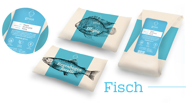 groot 有機(jī)農(nóng)場(chǎng)品牌形象設(shè)計(jì)-魚(yú)產(chǎn)品包裝設(shè)計(jì)