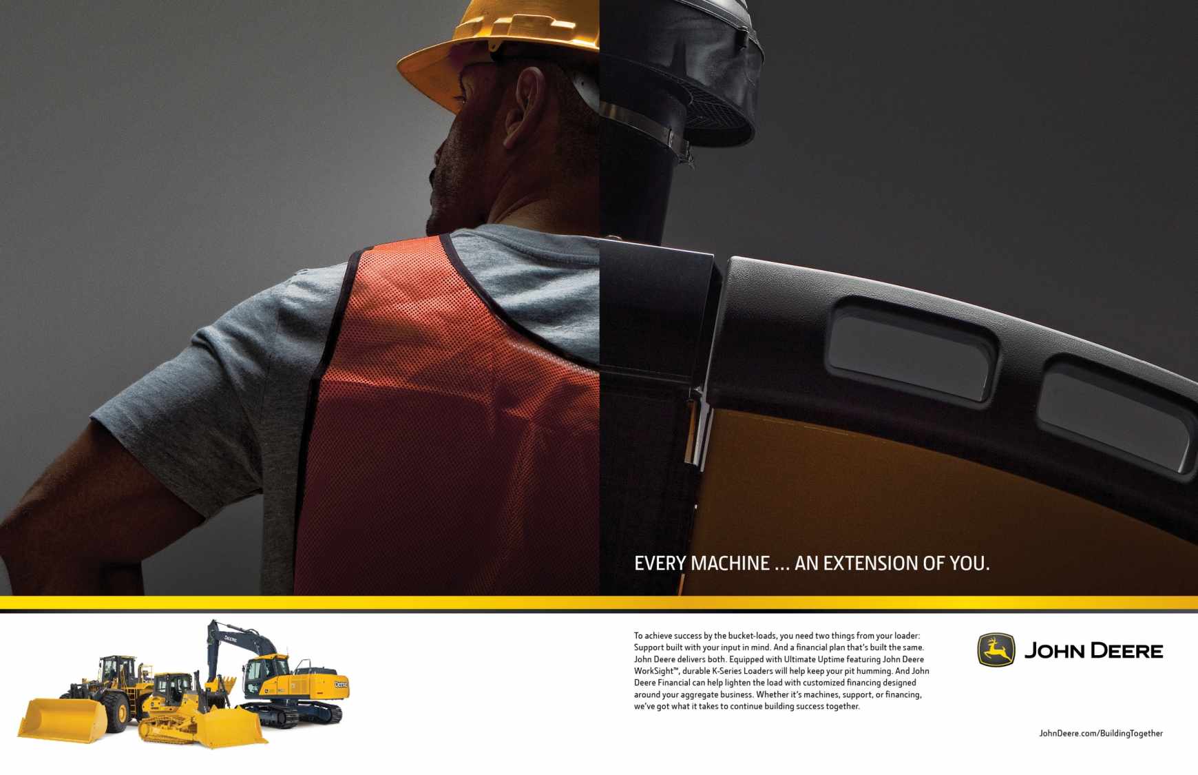 John Deere約翰迪爾工程建筑機械平面廣告創意設計-上海廣告設計公司2