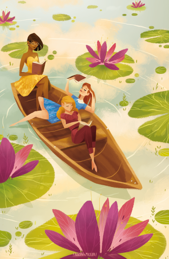 上海平面設計公司欣賞美麗時刻漂亮插畫設計1