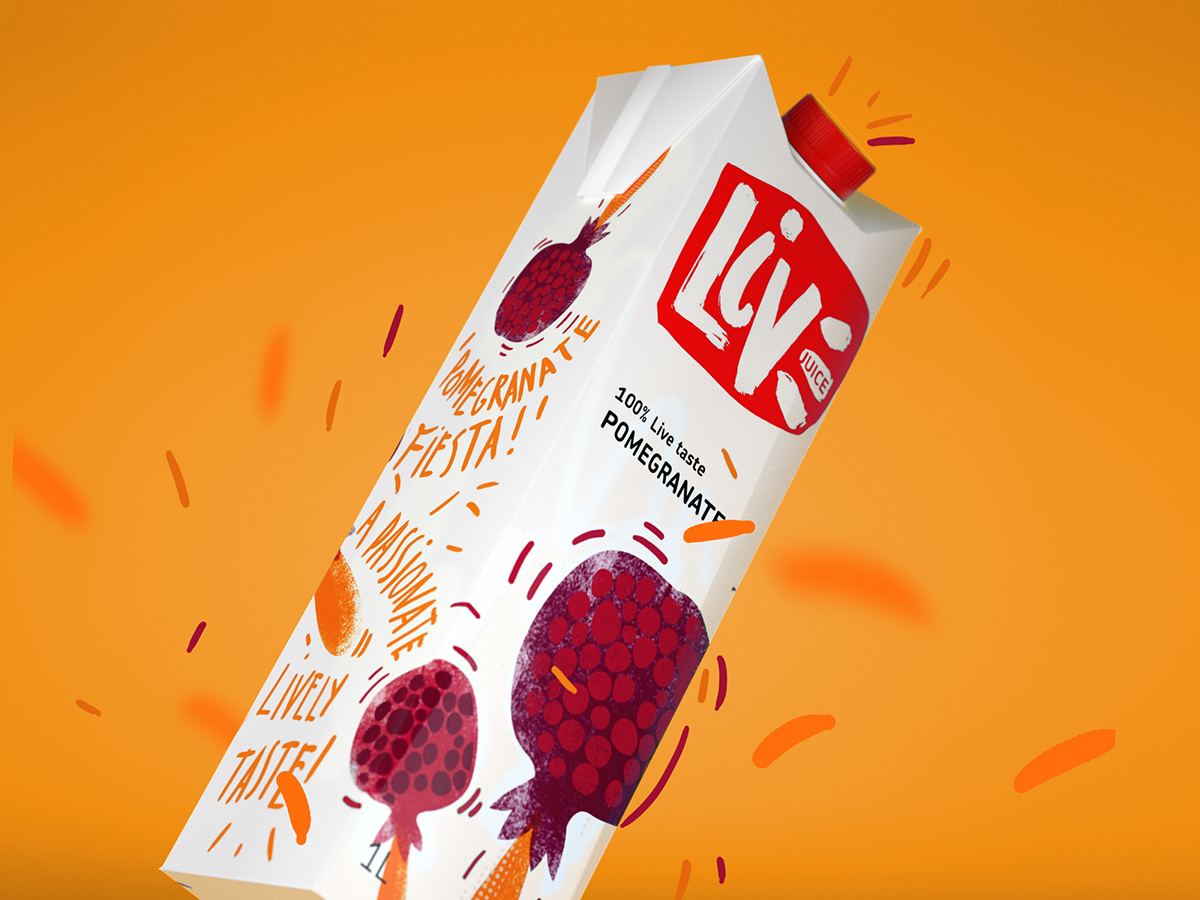 LIVE 100%純天然果汁包裝設計-上海飲料包裝設計公司包裝欣賞6