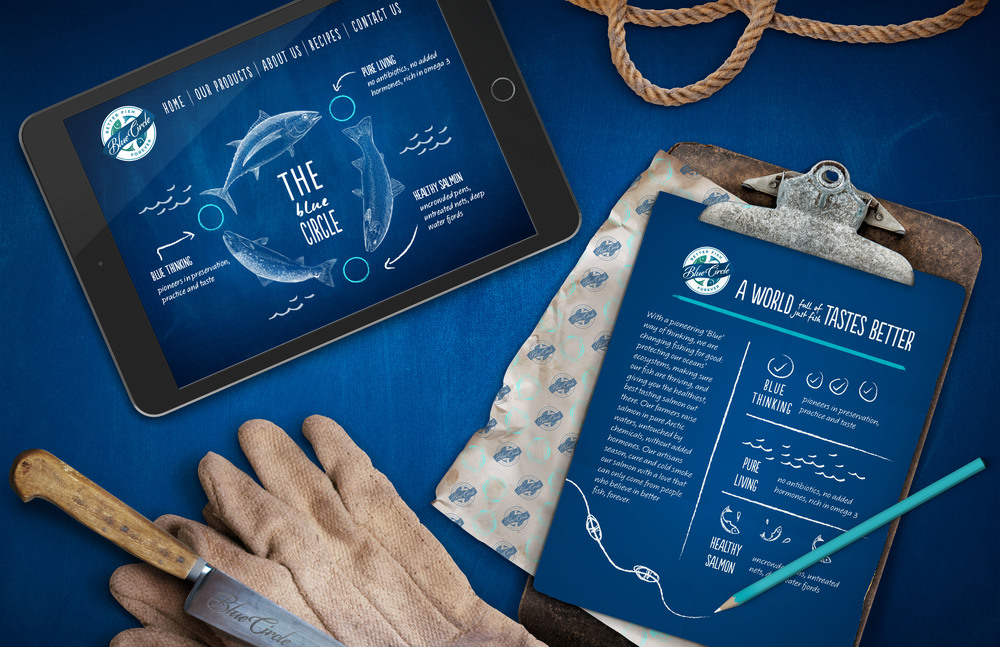 Blue Circle 海鮮水產品魚包裝設計-上海食品包裝設計公司設計分享4