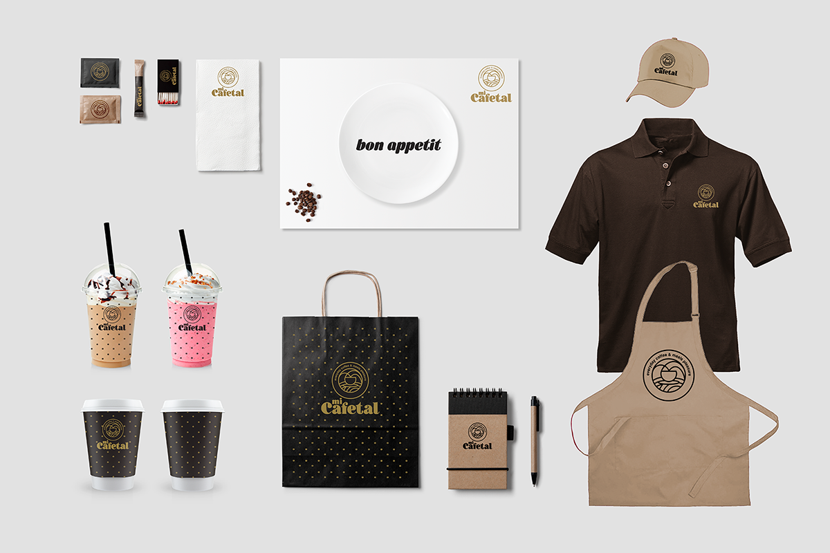 Mi Cafetal 咖啡連鎖店品牌標志設計VI視覺形象設計-上海VI設計公司4