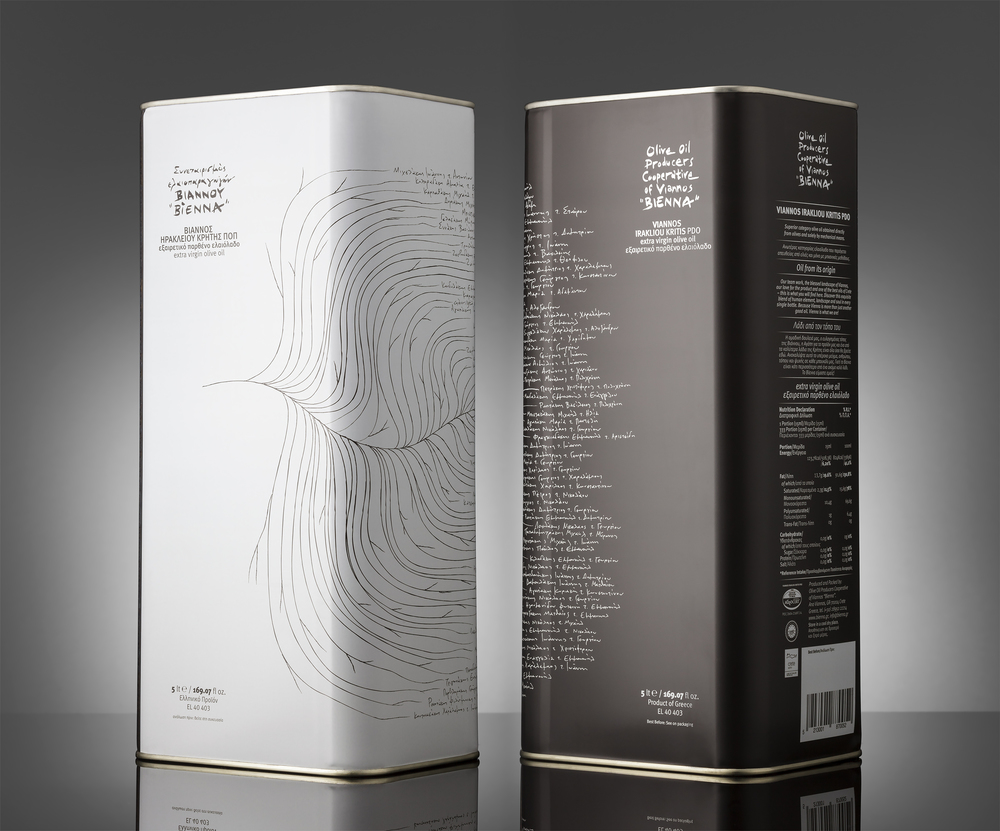Viannos橄欖油樹形外包裝設計4