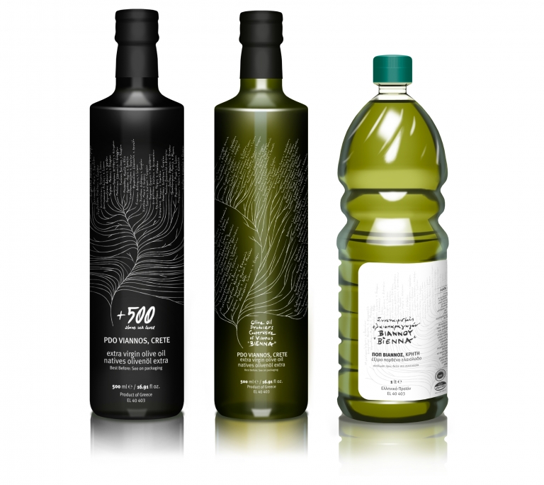 Viannos橄欖油包裝設計與競爭品牌對比5