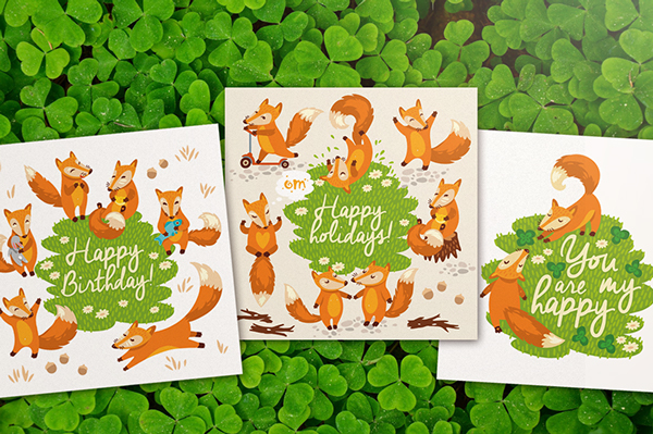 上海平面設(shè)計(jì)公司分享：狐貍卡通形象設(shè)計(jì)插畫設(shè)計(jì)3