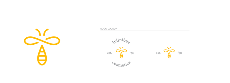 4.Infinibee 蜂蜜有機美容護膚化妝品標志設計-標志設計概念