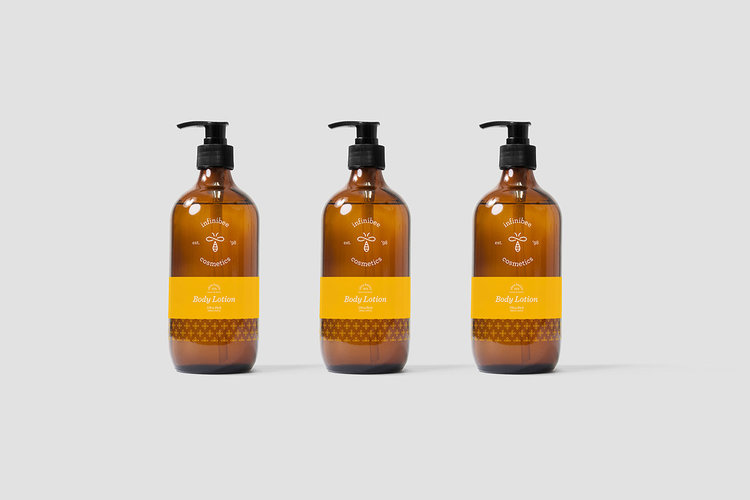 6.nfinibee 蜂蜜有機美容護膚化妝品包裝設計