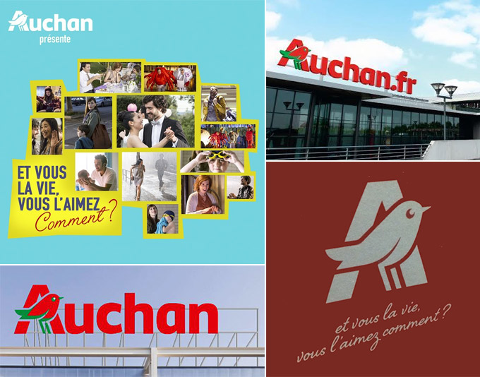 7.法國auchan歐尚超市集團標志更新設計