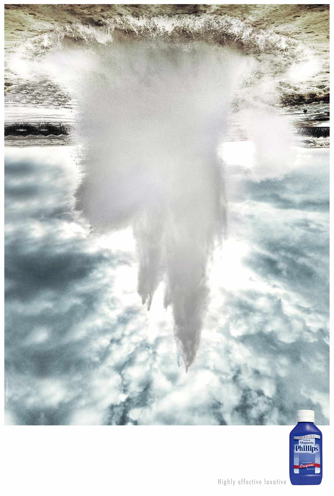 5.拜耳氧化鎂菲利普牛奶緩解便秘平面廣告創(chuàng)意設(shè)計(jì)-海底火山爆發(fā)篇