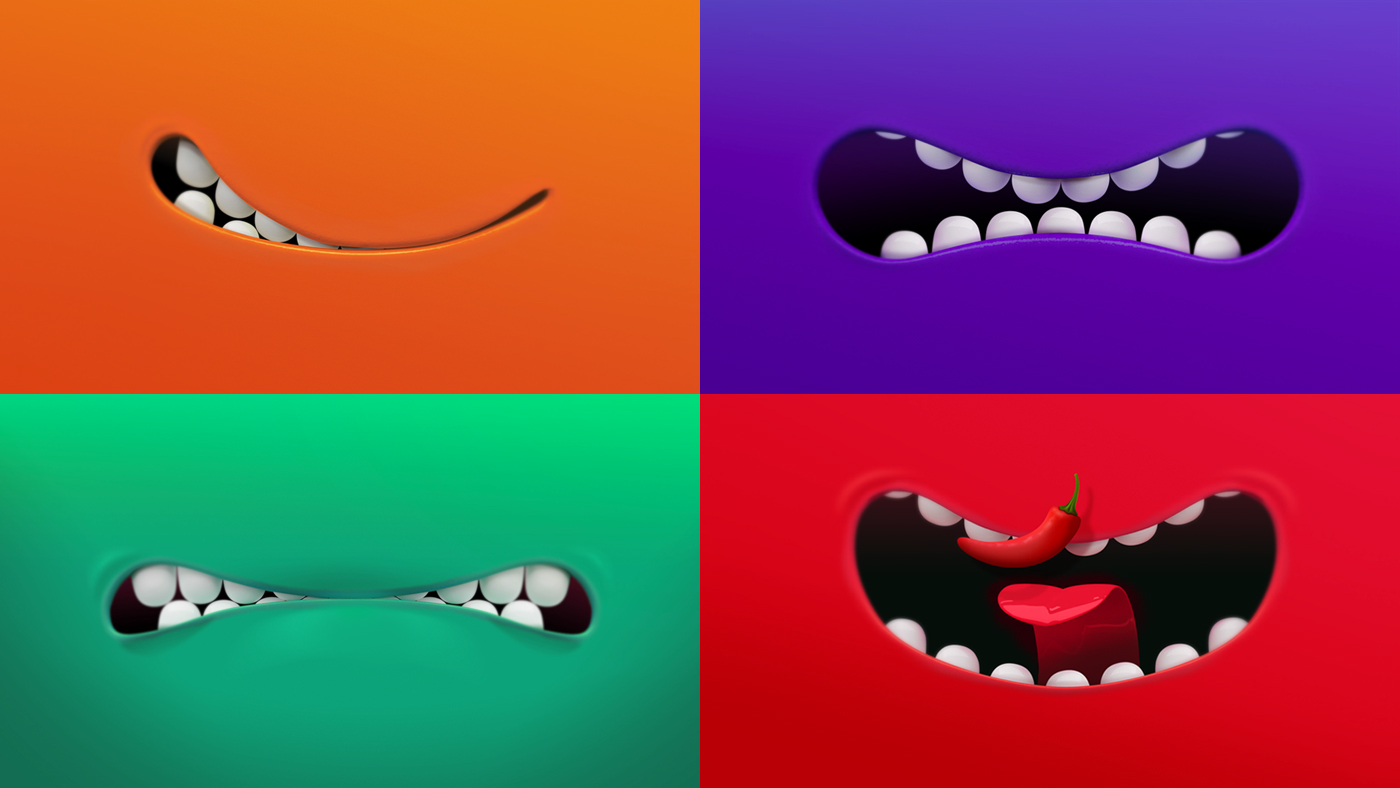 CANDY 糖果口味實驗室牙齒logo設計--配色設計