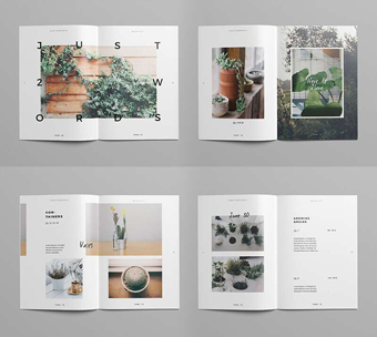 Botanic 植物園花草栽培園多圖畫冊設計版式5-畫冊內頁設計