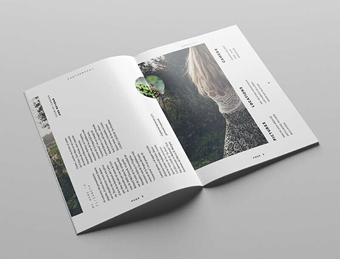 Botanic 植物園花草栽培園多圖畫冊設計版式6-目錄頁設計