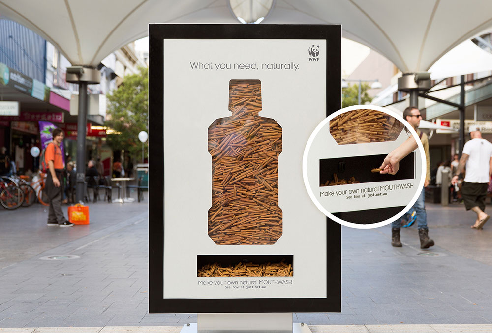 世界自然基金會 “ 包裝設計旨在消除包裝”公益營銷推廣廣告3