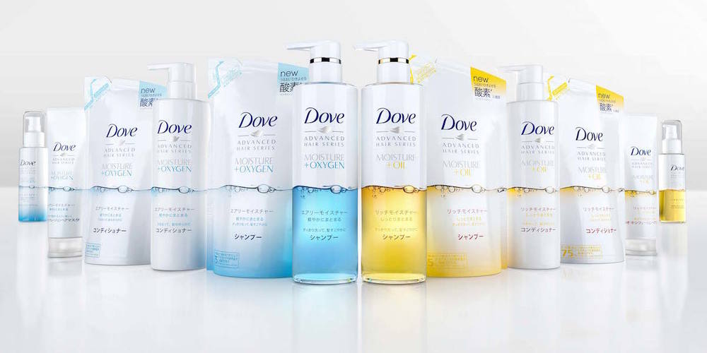 上海包裝設計公司分享：多芬日本護發產品包裝設計1