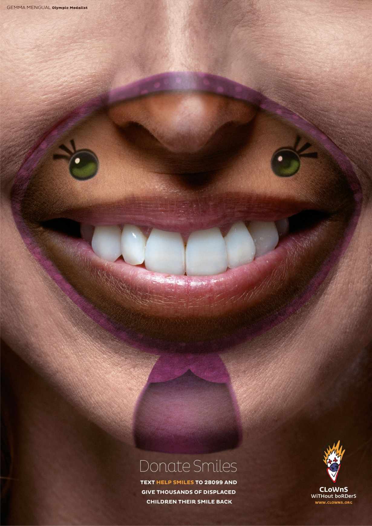 小丑無國界捐贈公益平面創(chuàng)意廣告笑臉篇策劃設(shè)計3