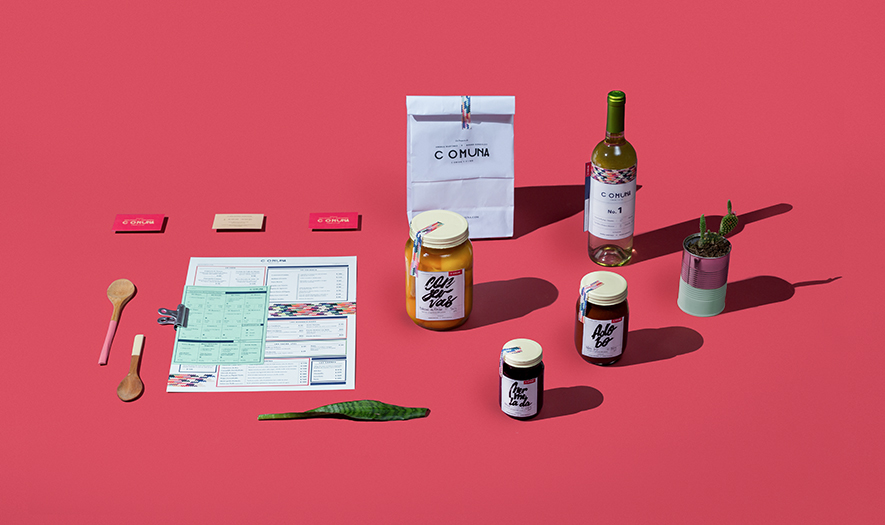 墨西哥COMUNA餐廳餐飲品牌VI視覺形象設計與自制食品酒水包裝設計4