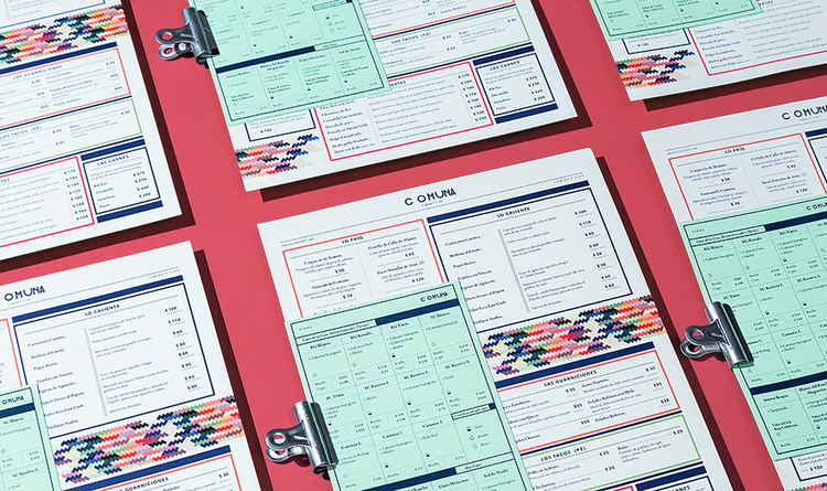 墨西哥COMUNA餐廳餐飲品牌VI視覺形象設計之點菜菜單設計10