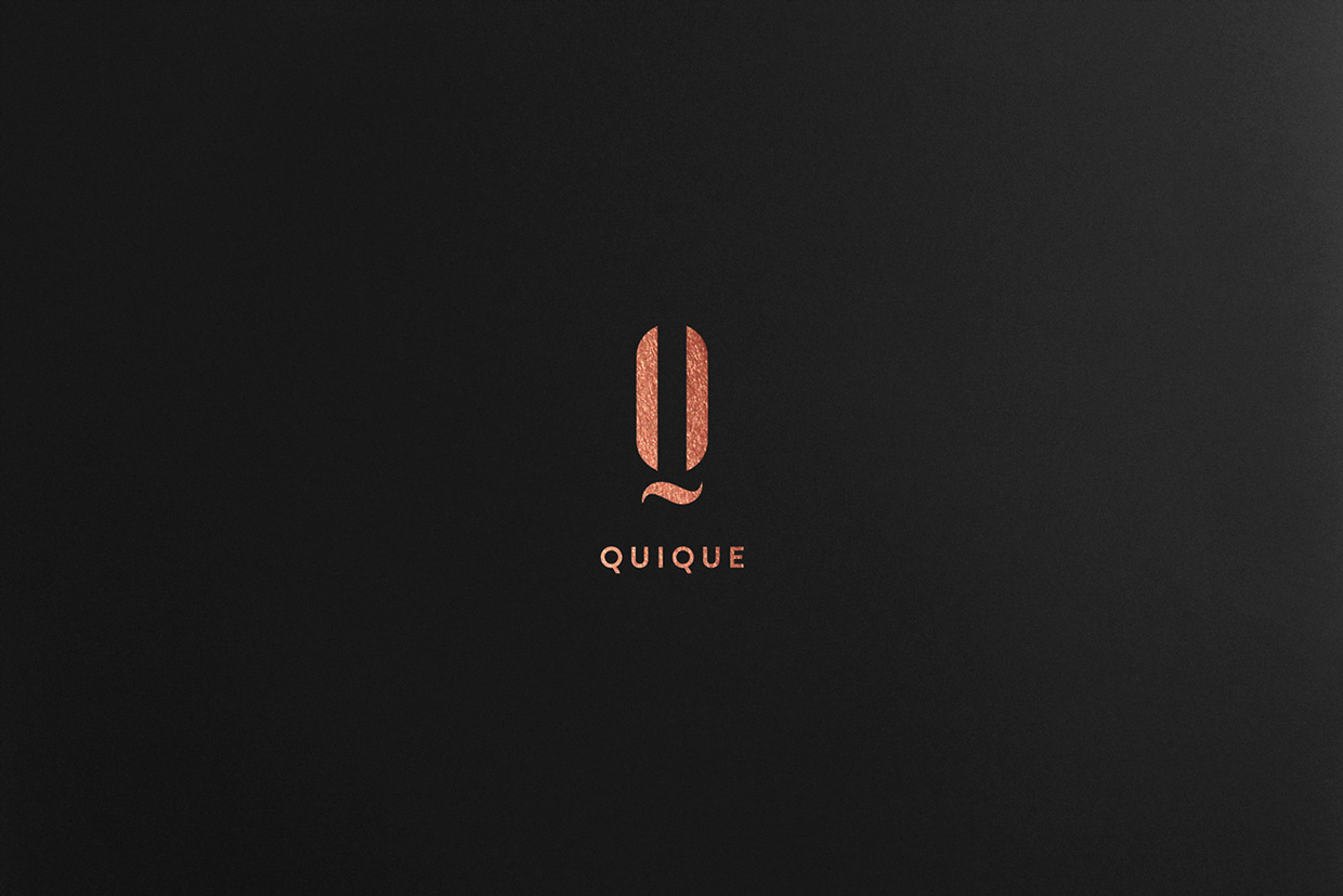 1.法國Quique化妝品品牌標志設計-上海標志設計公司