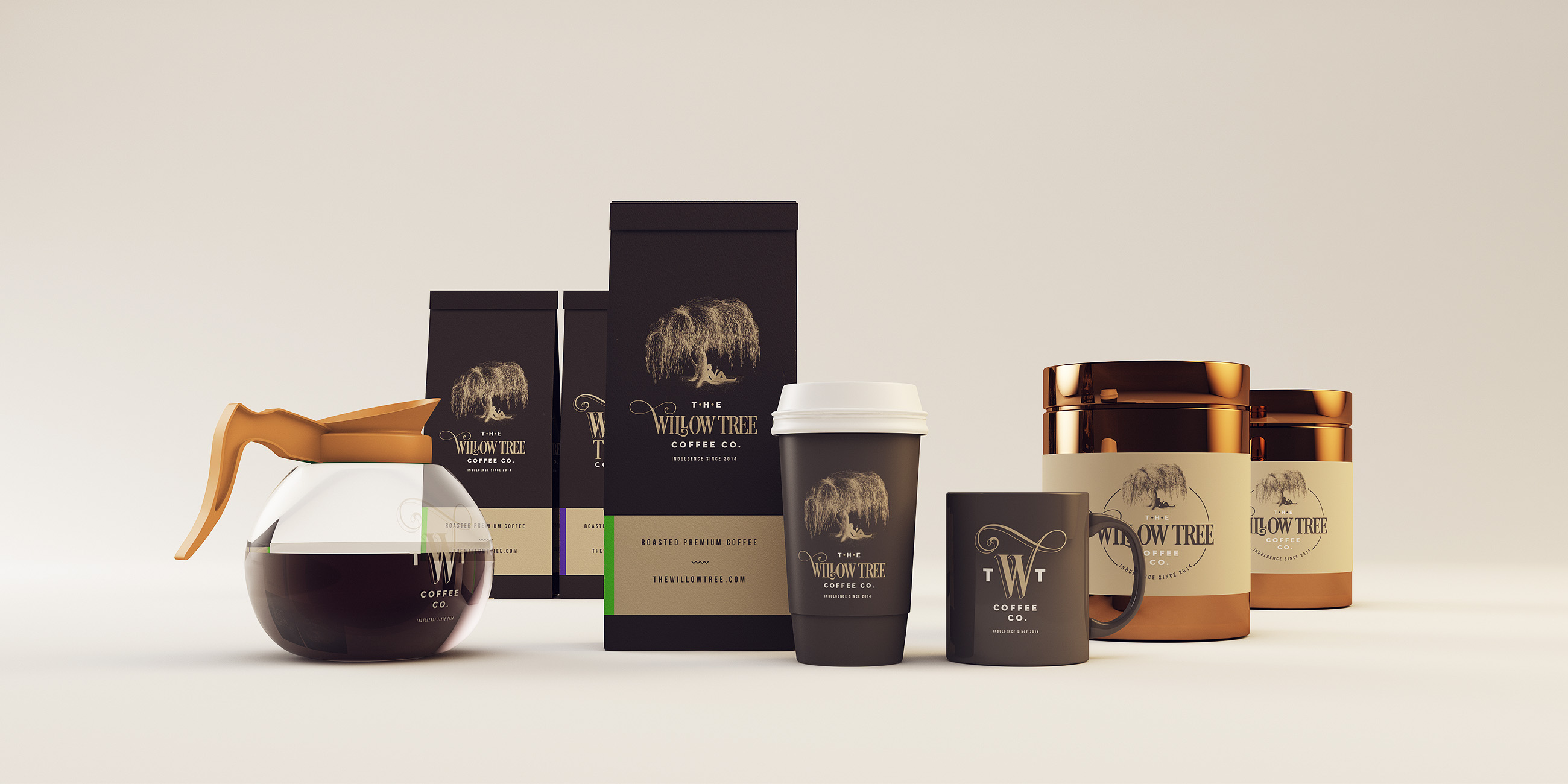 巴西Willow Tree 咖啡公司咖啡店連鎖店品牌VI形象設(shè)計(jì)11-包裝設(shè)計(jì)