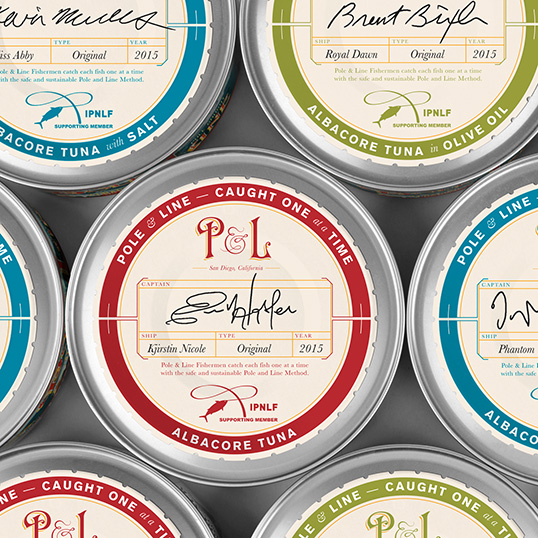 Pole & Line 金槍魚罐頭包裝設計2