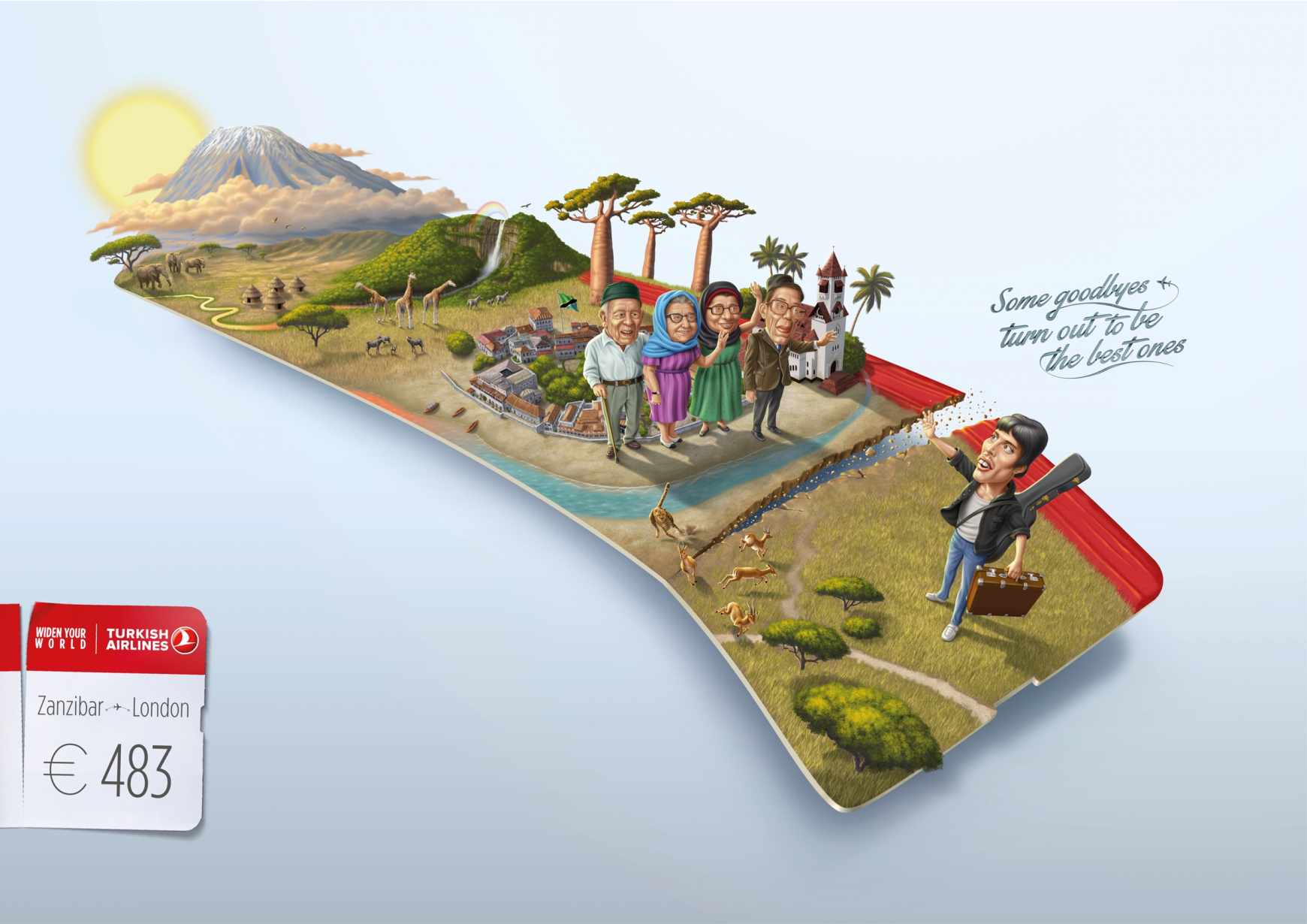 土耳其航空公司離別篇平面創意廣告設計3-483歐元