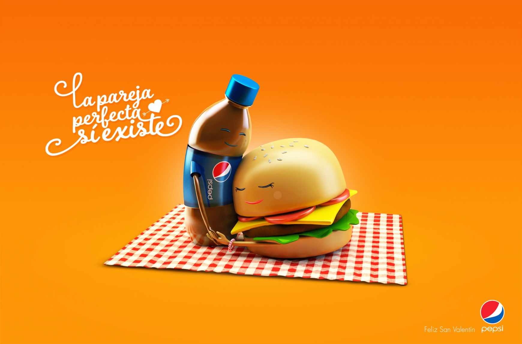 Peps百事可樂(lè)漢堡夫妻篇平面創(chuàng)意廣告--上海廣告設(shè)計(jì)公司廣告欣賞2