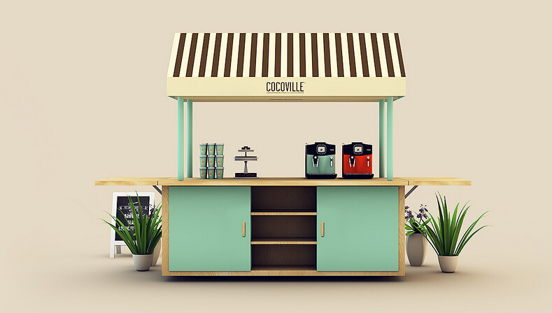 cocoville 冰淇淋巧克力 咖啡餐飲店品牌VI設(shè)計(jì)SI設(shè)計(jì)5