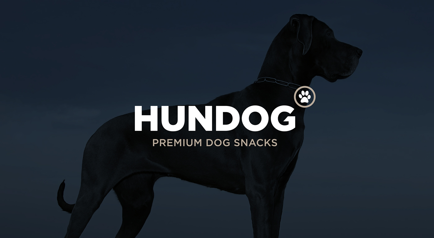 HUNDOG 狗糧寵物食品標志設計1