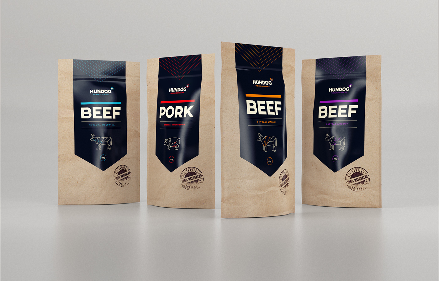 HUNDOG 狗糧寵物食品包裝設計2