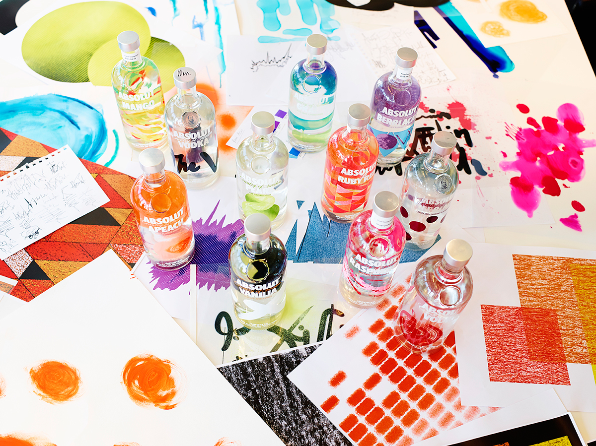 絕對伏特加酒涂鴉風格包裝設計1