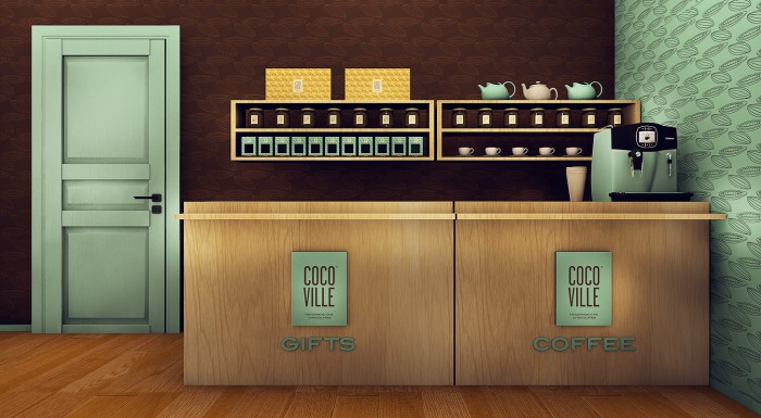 cocoville 冰淇淋巧克力 咖啡餐飲店品牌VI設(shè)計(jì)SI設(shè)計(jì)12