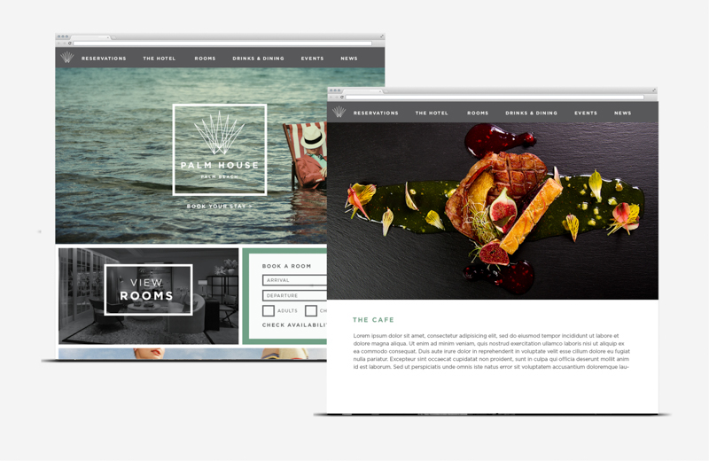 Palm House 棕櫚海景旅游度假房地產(chǎn)標(biāo)志設(shè)計品牌視覺形象設(shè)計9