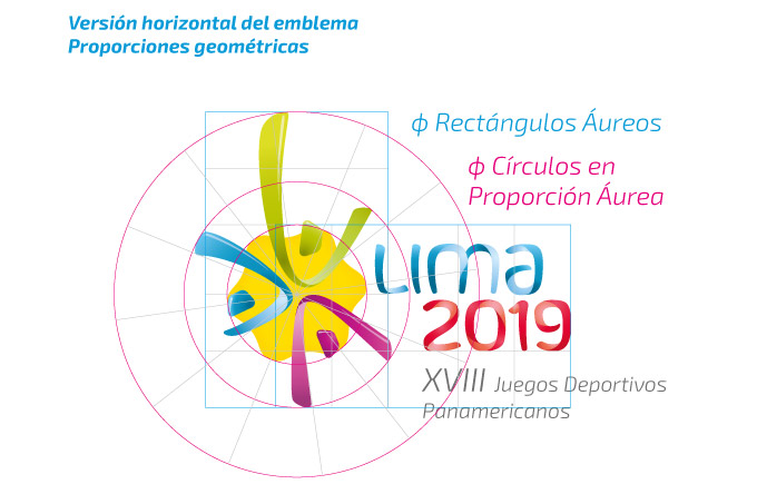 2019年利馬泛美運動會標志設(shè)計VI視覺形象設(shè)計7-logo標準化制圖設(shè)計