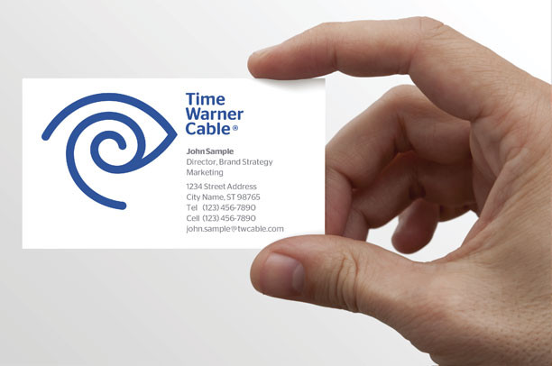Time Warner Cable 時代華納有線電視企業標志設計-名片設計