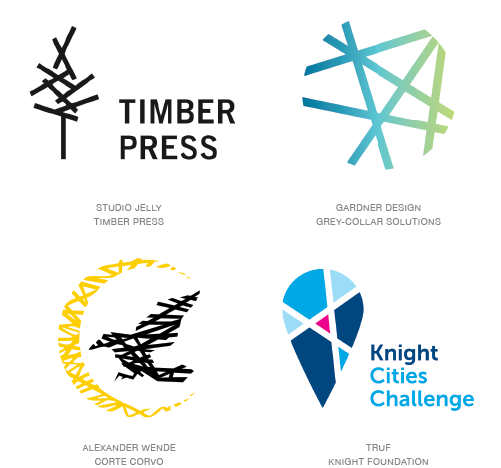 條狀拼搭結構標志設計案例舉例