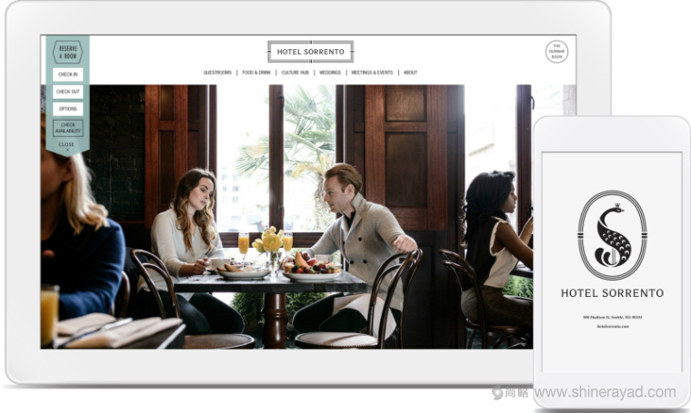 Sorrento 酒店品牌VI形象設(shè)計-網(wǎng)站設(shè)計2
